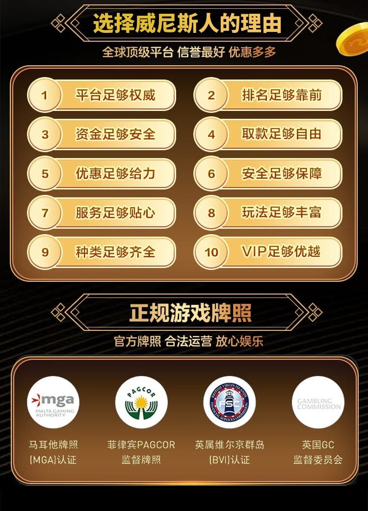 原站展示的平台特点和牌照宣传